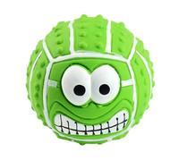 Jouets de chien grinçants Balles de visage - Toys à balles de chien | Boules de visage en latex grincement pour chiens | Élasticité élevée, nettoyage des dents de , élasticité élevée, nettoyage d