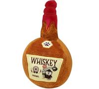 Jouets de chiens grinçants 3x6 pouces bouteille de whisky en peluche jouet chien, jouets à mâcher interactifs pour petits chiens - soulagez l'anxiété, la dentition et les occupez pour le chiot mâc