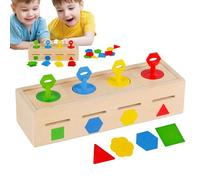 Jouets de classification pour jeunes enfants, jouet en bois pour stimuler l'intelligence - Jeu sensoriel de classification des formes et des couleurs pour salles de rèches, homeschool, voyage