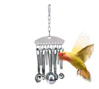 Jouets De Cloche En Acier Inoxydable Pour Oiseaux, Anneau À Mâcher, Cuillère À Perroquet, jouetàmâcherpourConures, Aras, Cacatoès, Tourtereaux, Perruches Mâcher. Il Les Incite À Explorer, Ce Qui E