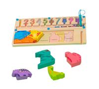 Jouets de comptage de couleurs, tableau de correspondance de couleurs | Jouets assortis à compter 2 en 1 - Jeu de société éducatif de labyrinthe, jouet cognitif de motricité fine pour le des