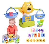 Jouets de comptage d'équilibre, Jeu mathématique d'équilibre d'ours,Dessin animé 12 Canards Ours Jeu de mathématiques | Jouets de comptage éducatifs, Jouet d'apprentissage du des