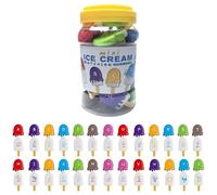 Jouets de correspondance de lettres de crème glacée - Jeu d'apprentissage de la couleur ABS et de reconnaissance des mots | Activité d'alphabet pour l'apprentissage précoce pour les qui
