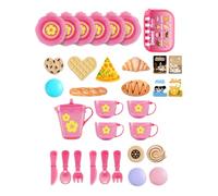 Jouets De Cuisine Pour Garçons Et Filles | Ensemble 33 Pièces Mini Sécurité Thé Fête Amusant - Cuisines Jouets Amusantes,pour Garçons et Filles Anniversaire Noël Nouvel An Pâques à la Maison en Intéri