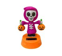Jouets de danse solaires - Décoration d'intérieur en forme de squelette pour maison, salon, fête, tableau de bord, bureau, Halloween, vacances