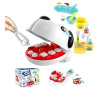 Jouets De Dentiste - Matériau ABS, Jouets De Brossage | Ensemble De Dentiste Simulé 8x7 Pouces, 17 Pièces, 420g, Kit De Jeu De Rôle D'infirmière Pour De Plus De 3 Ans Et Utilisation Pratique