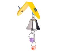 Jouets de dentition pour perroquets | Cloche avec grelot enrichissement décoratif pour cacatoès - Jouet interactif pour cacatoès - Pour perroquet, conure, nymphe, perruches, cacatoès, inséparables