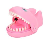 Jouets de Dents de Dentiste de Requin, Jeu Interactif de Doigt Mordant de Requin de Parent-Enfant de Soulagement du Stress pour des Enfants et des Amis (Rose)