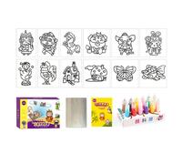 Jouets De Dessin Animé Pour Enfants, 12 Couleurs, Bricolage, Peinture, Tempéra, Artisanat D'Art Éducatif, Cadeau Pour Enfants