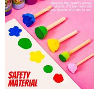 Jouets De Dessin Pour Enfants, 5 Pièces, Bricolage, Éponge Graffiti, Pinceaux, Joints, Peinture Pour Bébé, Outils De Coloriage, Jouets Éducatifs Pour Enfants