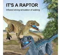 Jouets De Dinosaure Rc Raptor Velociraptor Jurassic, Lumière Led, Simulation D'animal Rugissant, Télécommande, Cadeaux Pour Enfants