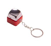 Jouets De Farce Choquants - Porte-clés Bouton De Choc Électrique | Porte-clés Bouton Électrique Farce Anti-Stress Portable | Petit Jouet Et Inoffensif pour Le 1er Avril, L'école (Rouge)