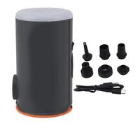 Jouets de Flotteur de Piscine nageant l'ABS Gonflable PP de Sofas d'anneaux 219g matériel 7.7oz Le Mini gonfleur Multifonctionnel portatif Rechargeable électrique de Pompe (Orange Noir)