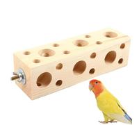 Jouets de Fouissage pour Oiseaux | Amusant en Bois Naturel | Jouets pour Conures et Bloc de Fouissage Perruches - pour Conures, Inséparables, Perruches, Cacatoès, Hamsters Taille S M L