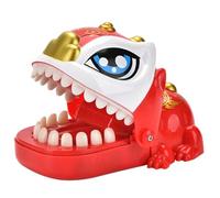 Jouets de frisson mordant les mains - Danse du lion Jouet effrayant Jouets avec les doigts Morsure des dents, Jouet effrayant de lion chinois mordant la main | Jouet de mordre