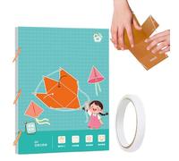 Jouets de géométrie - 3D Formes Learning Book, kit de manipulation de l'éducation des mathématiques | Ressources éducatives, aide visuelle fiable, kit d'apprentissage mathématique pour débutants en