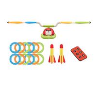Jouets de jeu de bague de lancement, jeu de ring ladybug jouets - Lanceur de fusée jouet pour tout-petits, équipement d'exercice de jeux de jardin pour tout-petits
