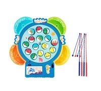 Jouets de jeu de pêche, jeux de pêche magnétiques rotatifs pour , éducation, éducation pour la petite enfance, père interactif musique de pêche rotative, jeu de pêche magnétique