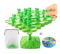 Jouets de jeu d'équilibre de grenouille pour | Jeu de tour d'empilage interactif Parent-enfant, Puzzle éducatif de table à deux joueurs pour la famille, les voyages, les anniversaires