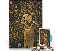 Jouets de Jeu pour Cadeau Familial Regarder au-delà de l'art du crâne Puzzle 2000 pièces pour Adolescents 70x100cm Une œuvre d'art pour Les Personnes de 14 Ans et Plus