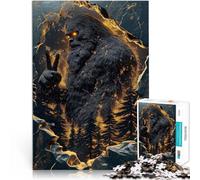 Jouets de Jeu Signe de Paix Bigfoot Puzzle Adulte 2000 pièces 70x100cm Chaque pièce est Unique - Jeu Familial Stimulant et Amusant