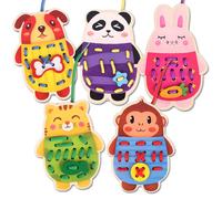Jouets De Laçage, 5 Pièces/Ensemble, Éducation Précoce Des Enfants, Bricolage Intellectuel, Puzzle, Jouet Habillé, Jouet De Coordination ¿Il-Main Pour Bébé En Bas Âge