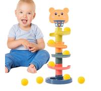 Jouets de lancement de jouets de lancer de balle | Jouet de rouleau à tour | Jeu de boule en bois, tour spectrale pour rampe à billes pour , empilage interactif
