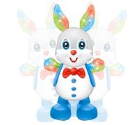 Jouets de lapin à danser, jouet de musique dansant un animal dansant un poisson arbitre de rabbit musical avec musique qui prépare la musique, le toucher du corps des dessins animés avec musique