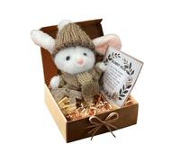Jouets de lapin doux - Peluche en velours 4 pouces, mini figurine rRabbit portable à câliner | d'animal en peluche mignonne pour anniversaire de fille et de garçon, canapé de bureau intérieur e