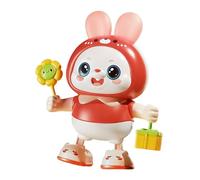 Jouets De Lapin pour - 48 Chansons Danse Électrique Animal De Compagnie, Jouet De Lapin Interactif pour Entraînement De Levage De Tête Garçons Filles Table De Chevet Chambre