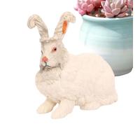 Jouets de lapin pour , décoration de gâteau de lapin, figurines réalistes mignonnes de lapin de Pâques - Jouets d'animaux éducatifs, figurines de petits animaux pour Thanksgiving, Navi