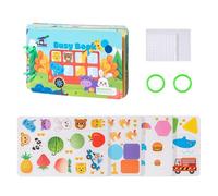 Jouets de livres pour bébés, jouet de livre pour | Cartoon Livre d'activités calmes | Jouets d'apprentissage des mathématiques éducatives, jeux de voyage pratiques, activités de désarmement
