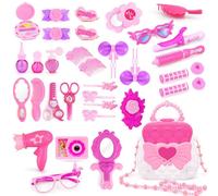Jouets De Maquillage Diy Pour Filles, Avec Sac Mignon, Jouet De Simulation, Habillage Cosmétique, Princesse, Jeu De Simulation, Robe De Cheveux, Maison De Jeu Pour Enfants
