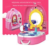 Jouets De Maquillage Portable Pour Filles, Avec Sac Mignon, Jouet De Simulation, Maquillage De Princesse, Ensemble De Valise Pour Enfants