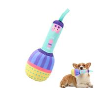 Jouets de mastication pour chiot, jouets en peluche interactifs avec microphone | Jouets pour animaux de compagnie flexibles pour dents propres de jouets relaxants et doux pour