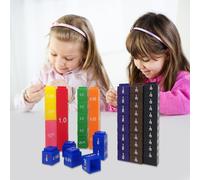 Jouets De Maths Montessori Pour Enfants, Tour D'Empilage De Fractions, Ensemble D'Activités, Accessoires De Maths, Blocs Arc-En-Ciel, Outils D'Enseignement 6 +