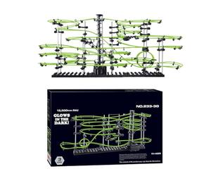 Jouets de montagnes russes en marbre - Course de billes courir avec des kits de moto Jeu de jouets de construction Science éducative, kit de construction dynamique de labyrinthe marbré | Pâques