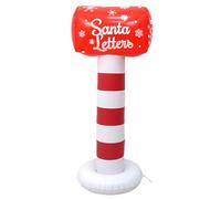 Jouets de Noël gonflables en PVC - Père Noël gonflable en PVC - Bonhomme en pain d'épices - Accessoire de décoration pour la veille de Noël - Casse-noisettes de Noël gonflable - Décoration de jardin