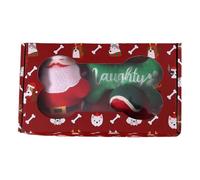 Jouets de Noël | Jouets pour chiens | Ensemble de vacances multifonctionnel | Coffret cadeau de haute qualité | Jouets interactifs pour animaux de compagnie, pour chiens de taille moyenne et grande, d
