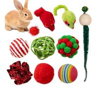 Jouets de Noël pour chats : cet ensemble de jouets pour chats aide les animaux domestiques, jouets de Noël pour chats d'intérieur | Jeux de gymnastique pour chats, jouets interactifs Antistr