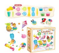 Jouets de pâte colorée pour enfants, lot de pâtes colorées | Waffle Pizza Burger Maker Fingi le jouet du chef | Waffle Pizza Burger Maker Faites sembler un jouet de chef
