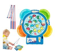 Jouets de pêche joués à la pêche magnétique Jouets plaqués Lecteur de pêche magnétique Capture Brett Play | Jeux de Connaissances motrices rotatives pour Amis, garçons, Filles,