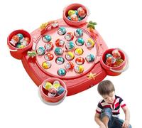 Jouets de pêche pour la pêche, jouets de pêche éducatifs | Jouets éducatifs Jouets magnétiques de pêche pour enfants - Plateau rotatif, jeux de pêche avec habiletés motrices, jeu de