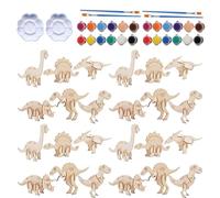 Jouets De Peinture Dinosaure | Puzzles Artistiques en Bois 3D - Set De Peinture pour,pour Famille, Tout-Petit, Anniversaire, Salle De Classe, Fête, Maternelle, École À La Maison, Vacances