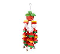 Jouets de Perroquet - Accessoires de Cage à Oiseaux pour Soins du Bec | Mâcher des Jeux interactifs grimpants avec des matériaux, Fournitures pour Animaux de Compagnie pour Perruche Pochette Pochette