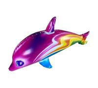 Jouets de piscine d'animaux - Dauphin gonflable Jumbo | Vibrant Cartoon Beach Float pour , équipement de jeu d'eau polyvalent pour fêtes de piscine, amusement d'arrière-cour et ac