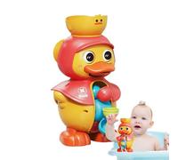 Jouets de piscine de canard, jouets de bain pour | Modèle de canard pour tout-petit pour piscine avec roue d'eau rotative | Jouet de douche préscolaire interactif avec des ventouses fortes pour filles