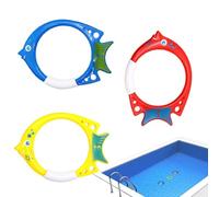 Jouets de Piscine de plongée - Anneaux de plongée en Forme de Poisson - Jeux de Piscine Jouets de Piscine d'été pour Colorés faciles à trouver et à saisir