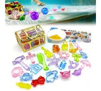 Jouets De Piscine De Plongée - Plombs De Pierres Précieuses Colorés De 2 X 3 Cm, Développement d'un D'aventure, Jeu De Trésor De Coffre De Pirate | Jouet D'entraînement À La Natation sous-