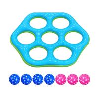 Jouets de Piscine pour,Flotteur Aquatique Anneau Hexagonal à Lancer | Jeu de Lancer d'anneaux de Plage | pour Plage, lac, Jardin, fêtes, Vacances, Voyages, extérieur, en Famille, de 3 à 8 Ans